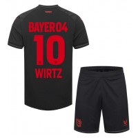 Bayer Leverkusen Florian Wirtz #10 Hjemme Trøje Børn 2023-24 Kortærmet (+ Korte bukser)